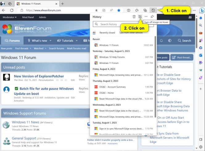 How to Stop Microsoft Edge From Taking Screenshots of Site History