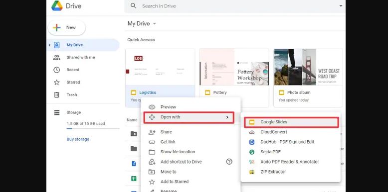 How to open a PPTX file