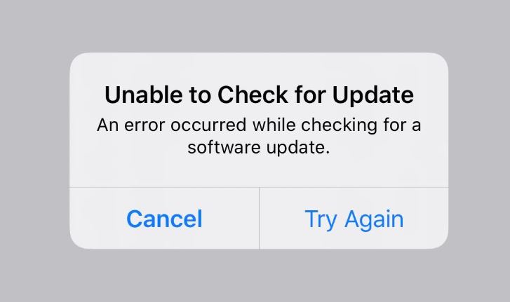 How to Fix 'Unable to Check for Update' issue on iPhone