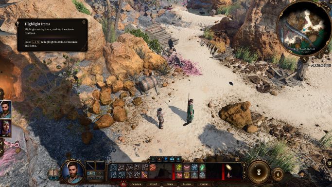 How to highlight objects in Baldur's Gate 3