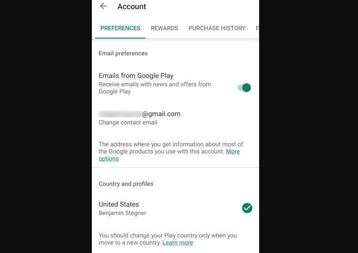 How to Change Country/Region in Google Play Store