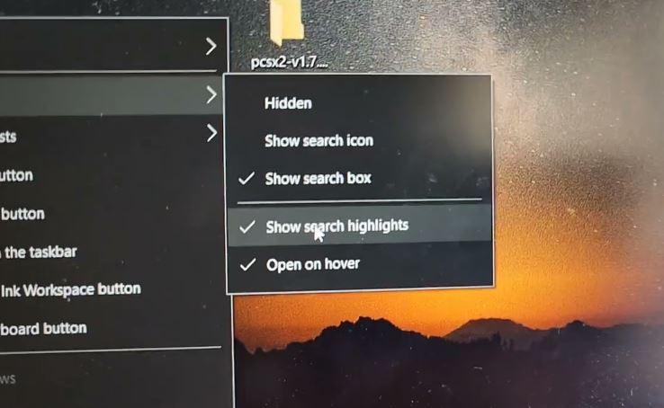 How to remove Pride Flag from search bar in Windows