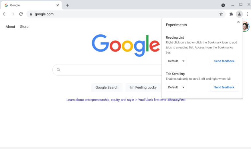 How to use Google Chrome Search Labs feature