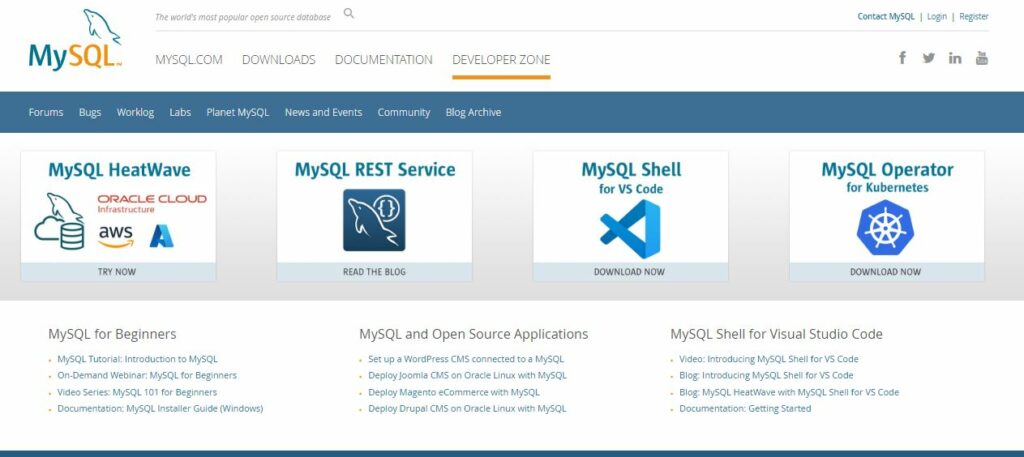MySQL review
