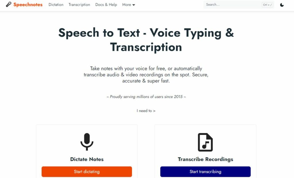 Speechnotes review