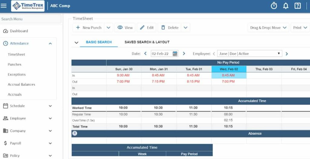 TimeTrex review