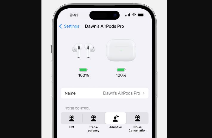 How to enable noise cancelling on AirPods