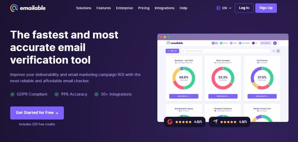 Emailable review
