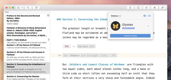 Ulysses vs iA Writer