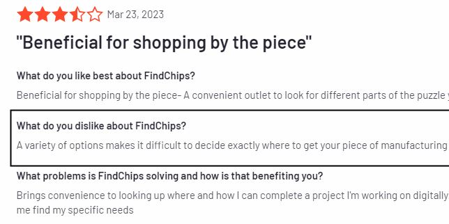 Findchips review