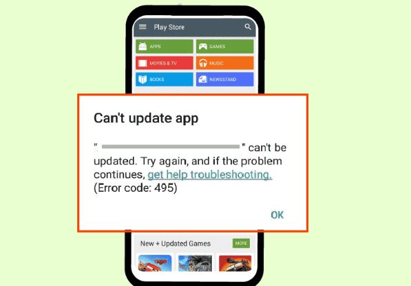 How to fix 'Error 495 Google Play Store' issue on Android