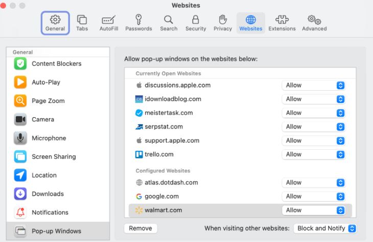 How to Disable Pop-Up Blocker on Mac