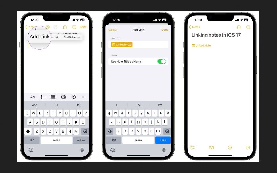 How to Link Notes in Apple Notes on iPhone