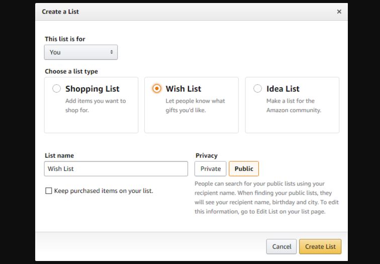 How To Create And Share your Amazon Wishlist