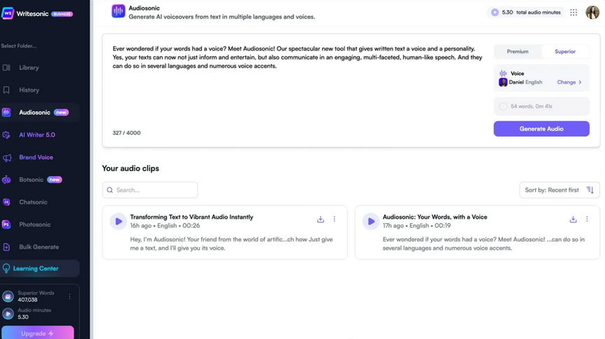 Best AI Voice Generator