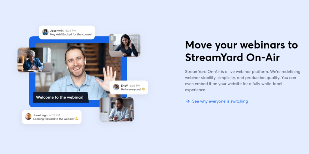 Riverside vs Streamyard