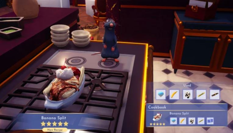 Disney Dreamlight Valley: How to make banana split