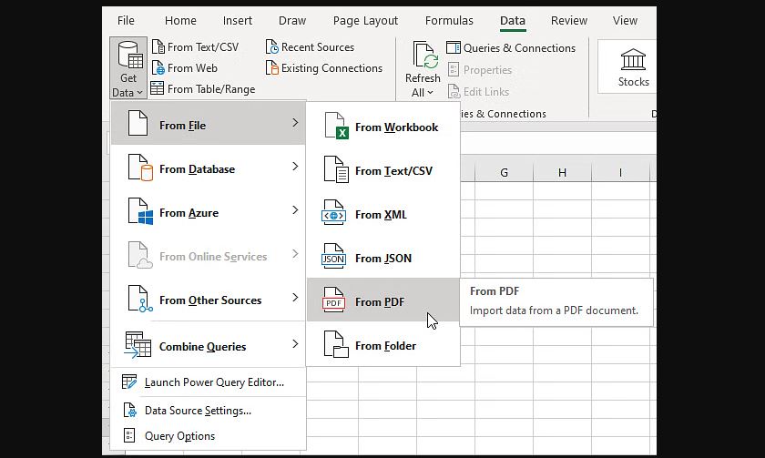 How to Convert PDF File to Excel