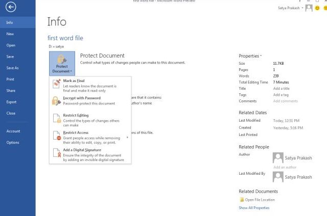 How to Set and Remove Restrict Editing in Word