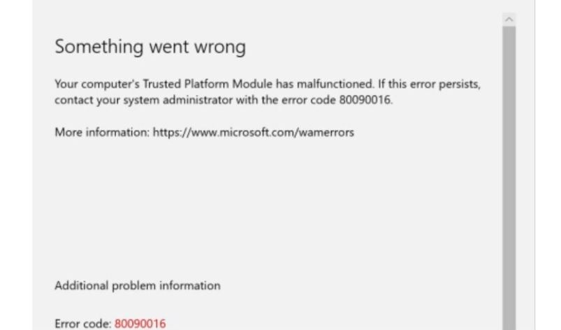 How to fix "Microsoft Teams error code 80090016" issue