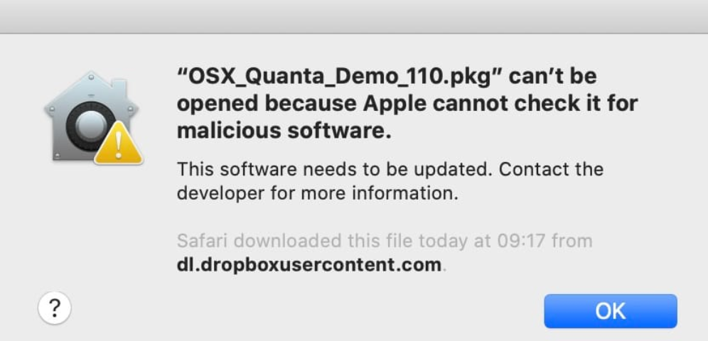How to Fix ‘Cannot check for malicious software’ issue in Apple