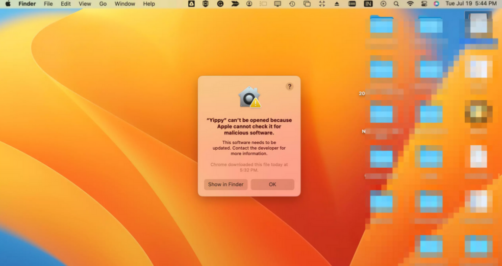How to Fix ‘Cannot check for malicious software’ issue in Apple