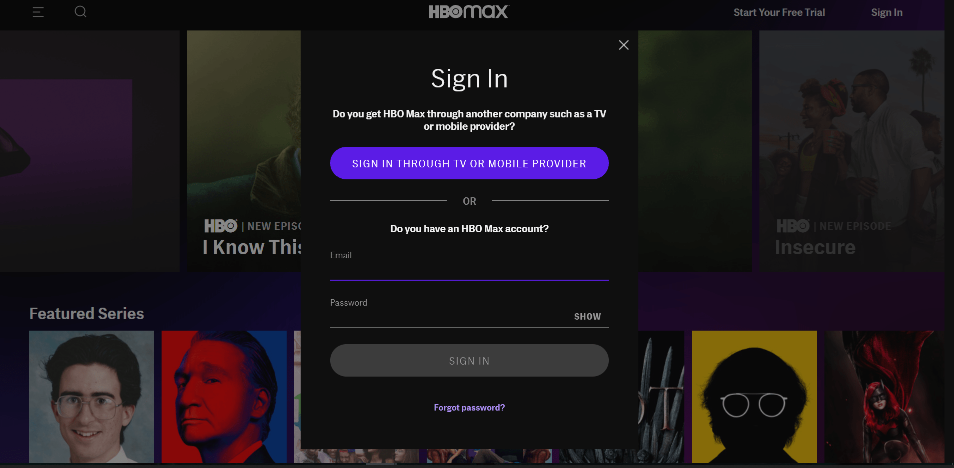 How to Sign In HBO Max Account