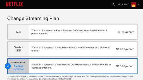 How To Change Netflix Plan