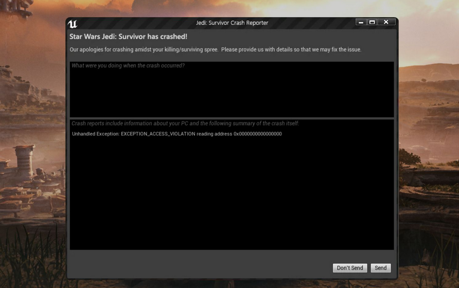 How to Fix 'Star Wars Jedi Survivor Exception Access Violation' issue