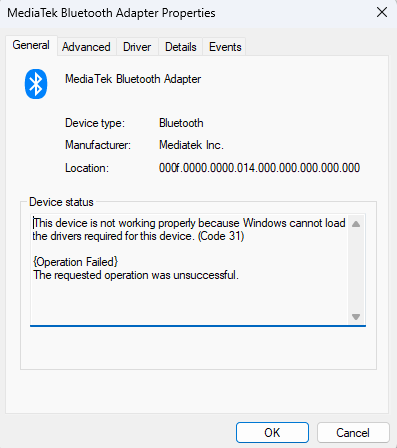 How to Fix 'ASUS Bluetooth not working' issue in Windows 11