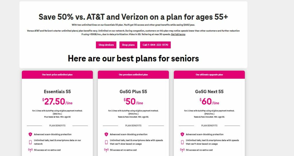 Best Senior Cell Phone Plans