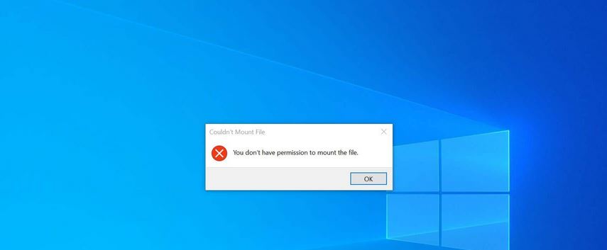How to Fix 'You don’t have permission to mount the file' error