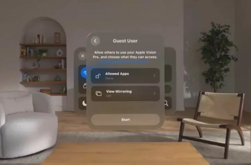 How to share an Apple Vision Pro with a guest user