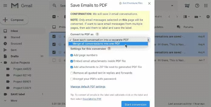 How to Save Gmail as a PDF Document