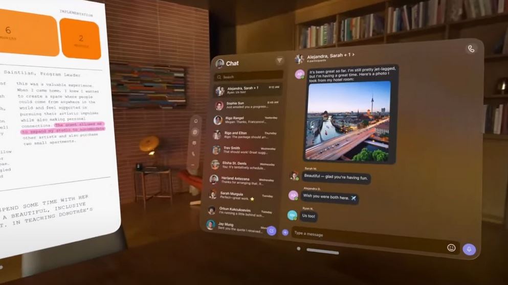 How to use Teams on Apple Vision Pro