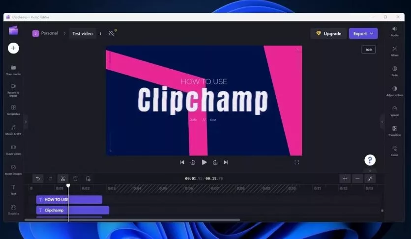 How to Use Clipchamp Video Editor on Windows
