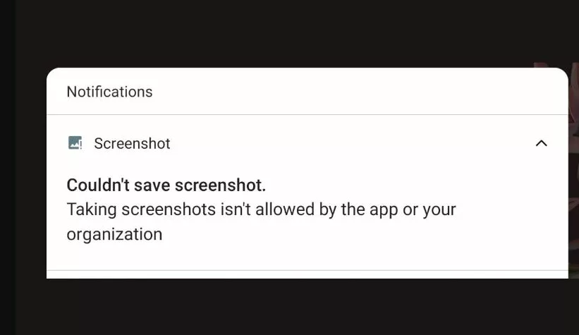 How to Fix 'Can't Take Screenshot Due to Security Policy' issue