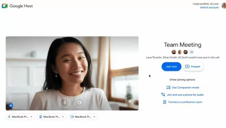 How to use Companion Mode in Google Meet
