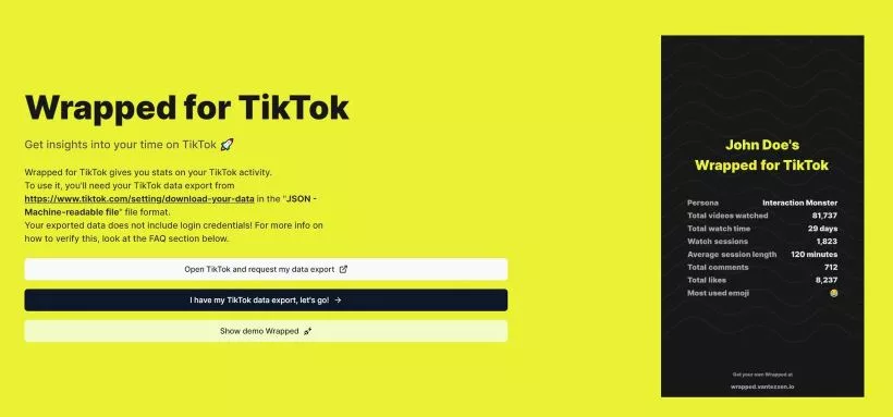 How to access your TikTok wrapped
