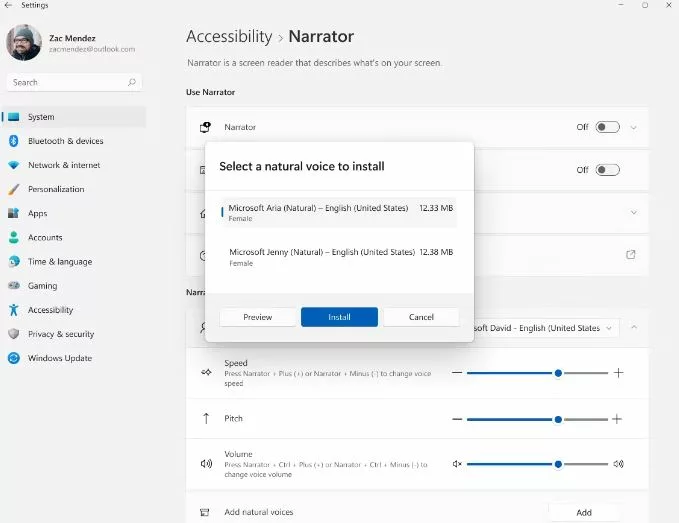 How to Add or Remove Natural Voices with Narrator in Windows