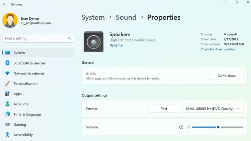How to turn on or off mono audio on Windows 11