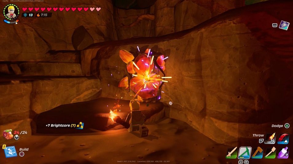 How to Get Brightcore in LEGO Fortnite