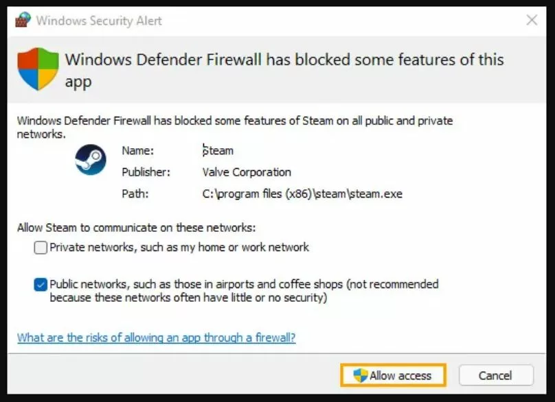 How to fix "Steam sign-in error code 122" issue in Windows
