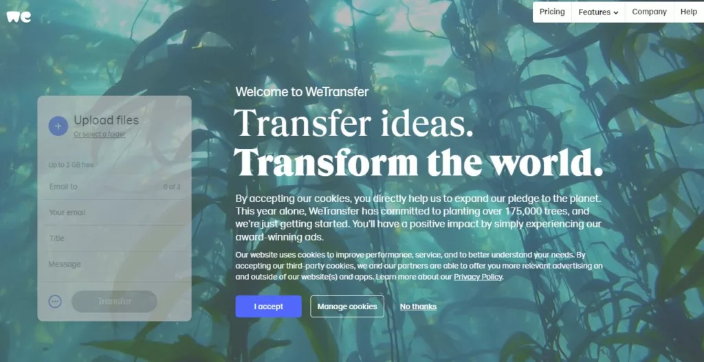 WeTransfer vs Onedrive