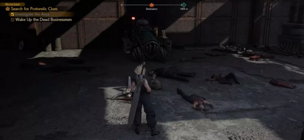 How to Wake Up Dead Businessmen in FF7 Rebirth