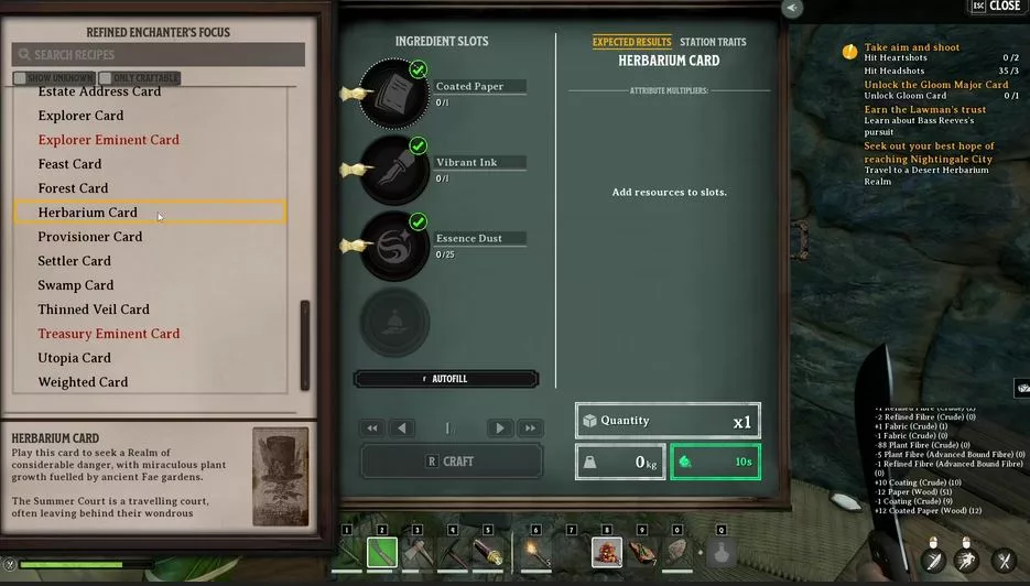 How to Get the Herbarium Realm Card in Nightingale